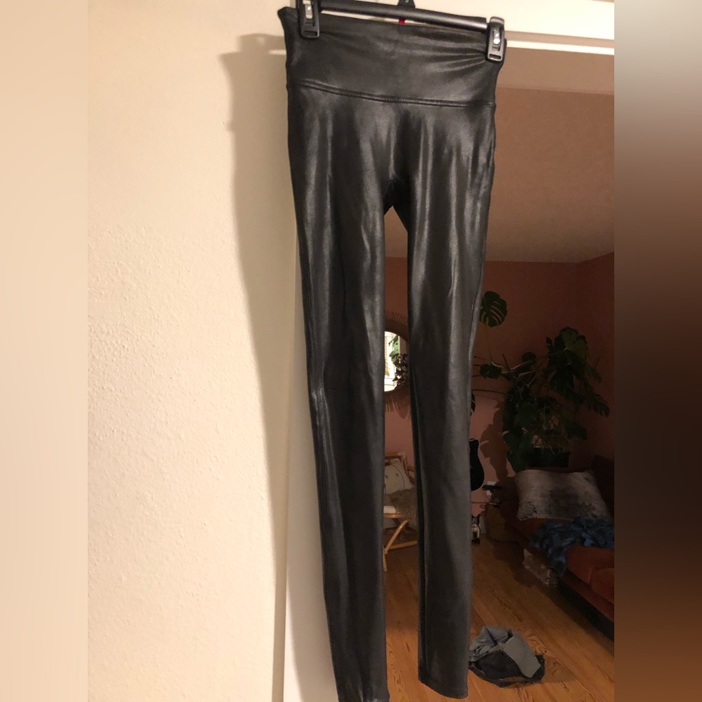 Spanx faux leather pant legging small